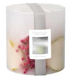 Apple Blossom Pillar Candle