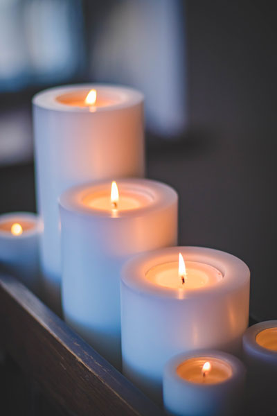 Scented Candles Burning